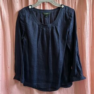 EUC J. Crew Linen Blouse